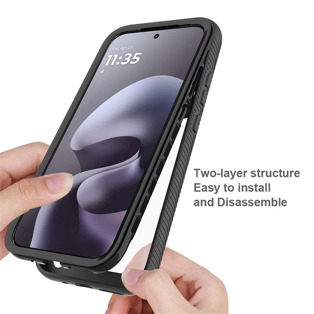 For Motorola Moto G77 5G / G67 5G Case Anti Drop 2 in 1 PC + TPU Phone Cover