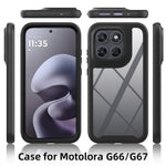 For Motorola Moto G77 5G / G67 5G Case Anti Drop 2 in 1 PC + TPU Phone Cover