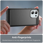 TPU Case For Oppo A6 Pro 4G / A6 Pro 5G / F31 5G Protective Phone Cover Carbon Fiber Texture Brushed