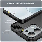 TPU Case For Oppo A6 Pro 4G / A6 Pro 5G / F31 5G Protective Phone Cover Carbon Fiber Texture Brushed