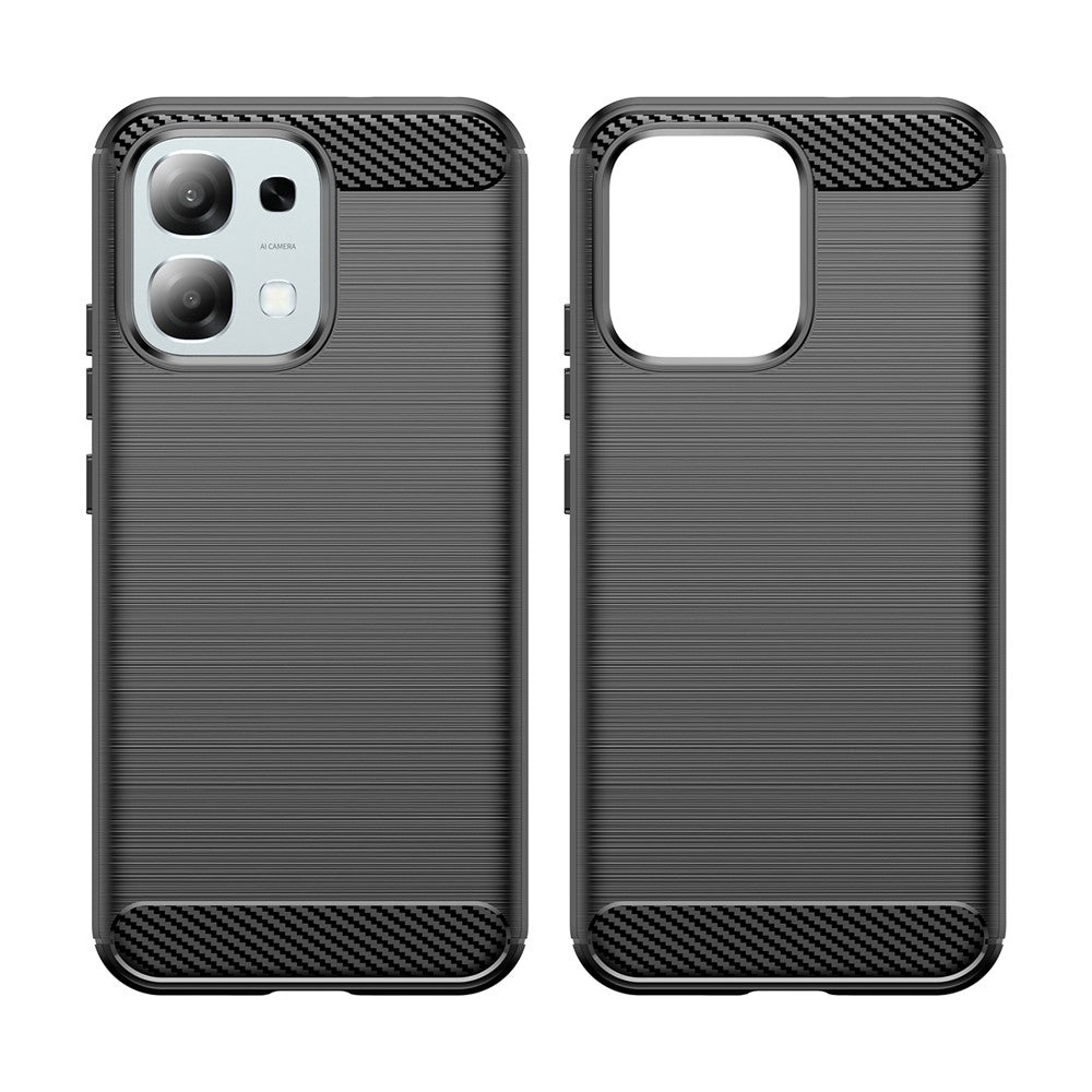 TPU Case For Oppo A6 Pro 4G / A6 Pro 5G / F31 5G Protective Phone Cover Carbon Fiber Texture Brushed