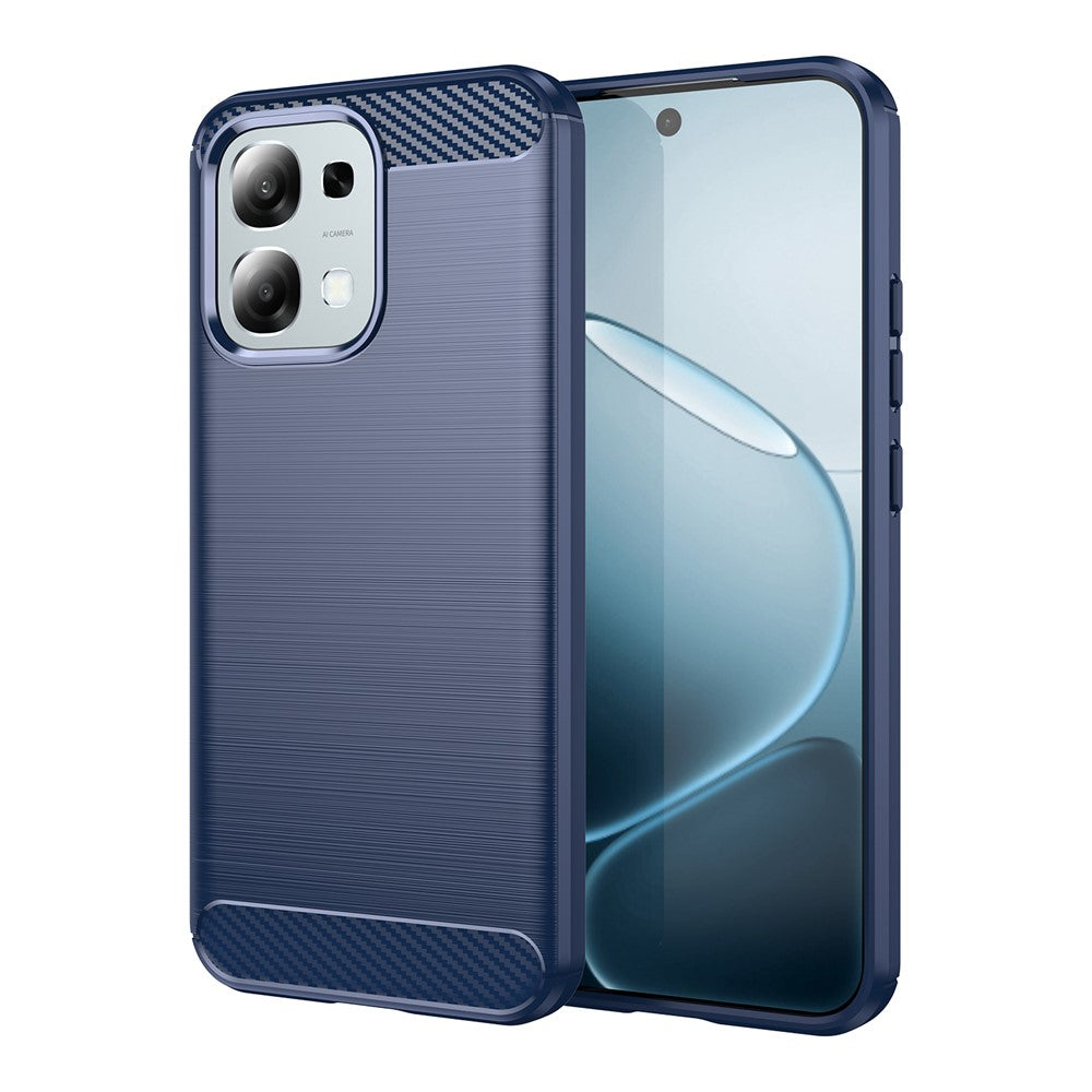 TPU Case For Oppo A6 Pro 4G / A6 Pro 5G / F31 5G Protective Phone Cover Carbon Fiber Texture Brushed