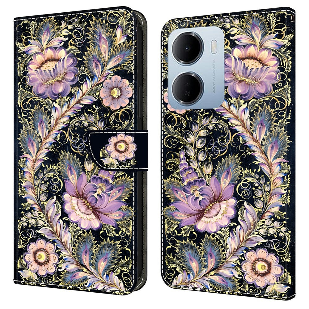 Wallet Case For Xiaomi Redmi 15a 5G  /  R70 5G  /  R70m 5G Pattern Printing Stand Leather Flip Phone Cover