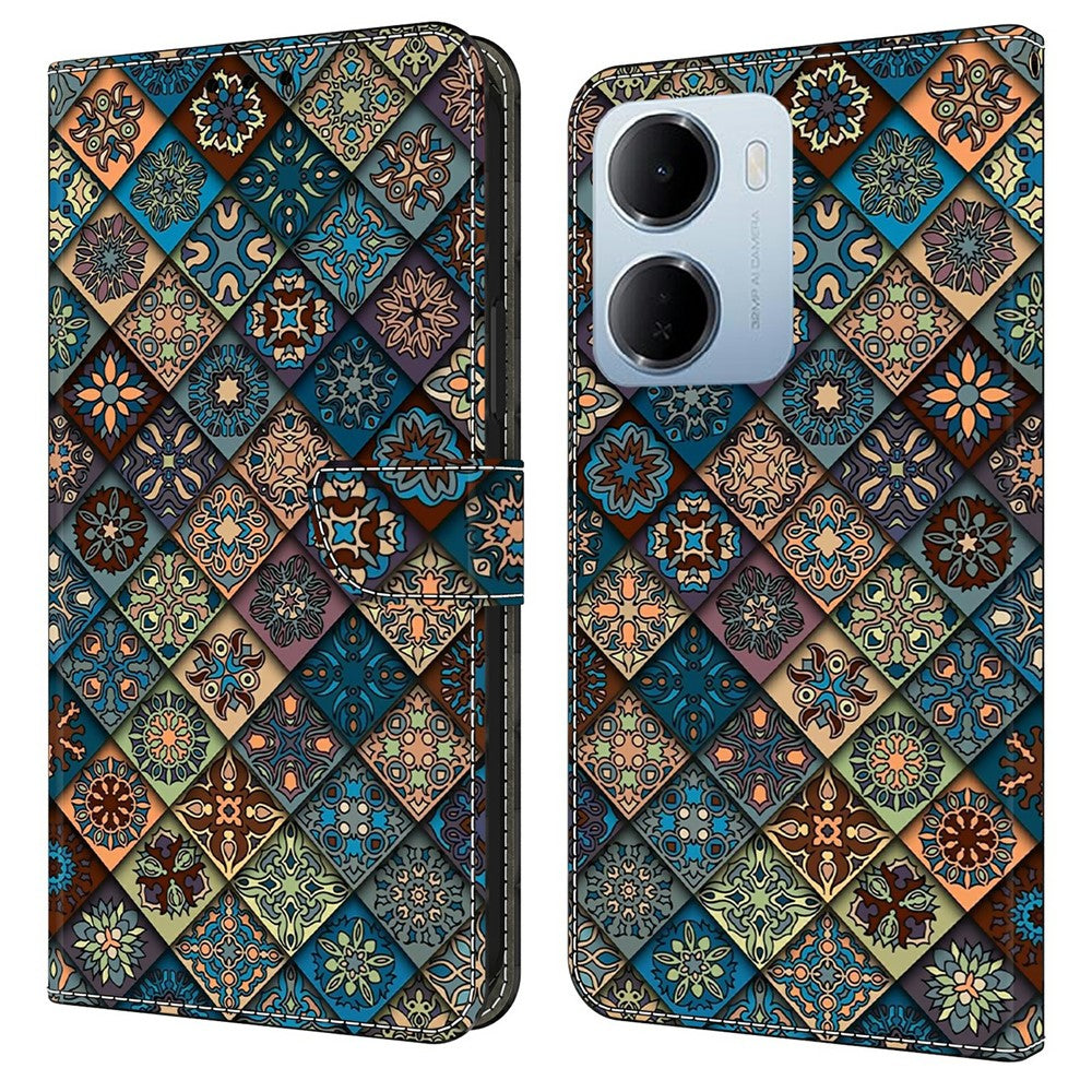 Plånboksfodral för Xiaomi Redmi 15a 5G / R70 5G / R70m 5G Mönstertryck Stativ Läder Flip mobilskal
