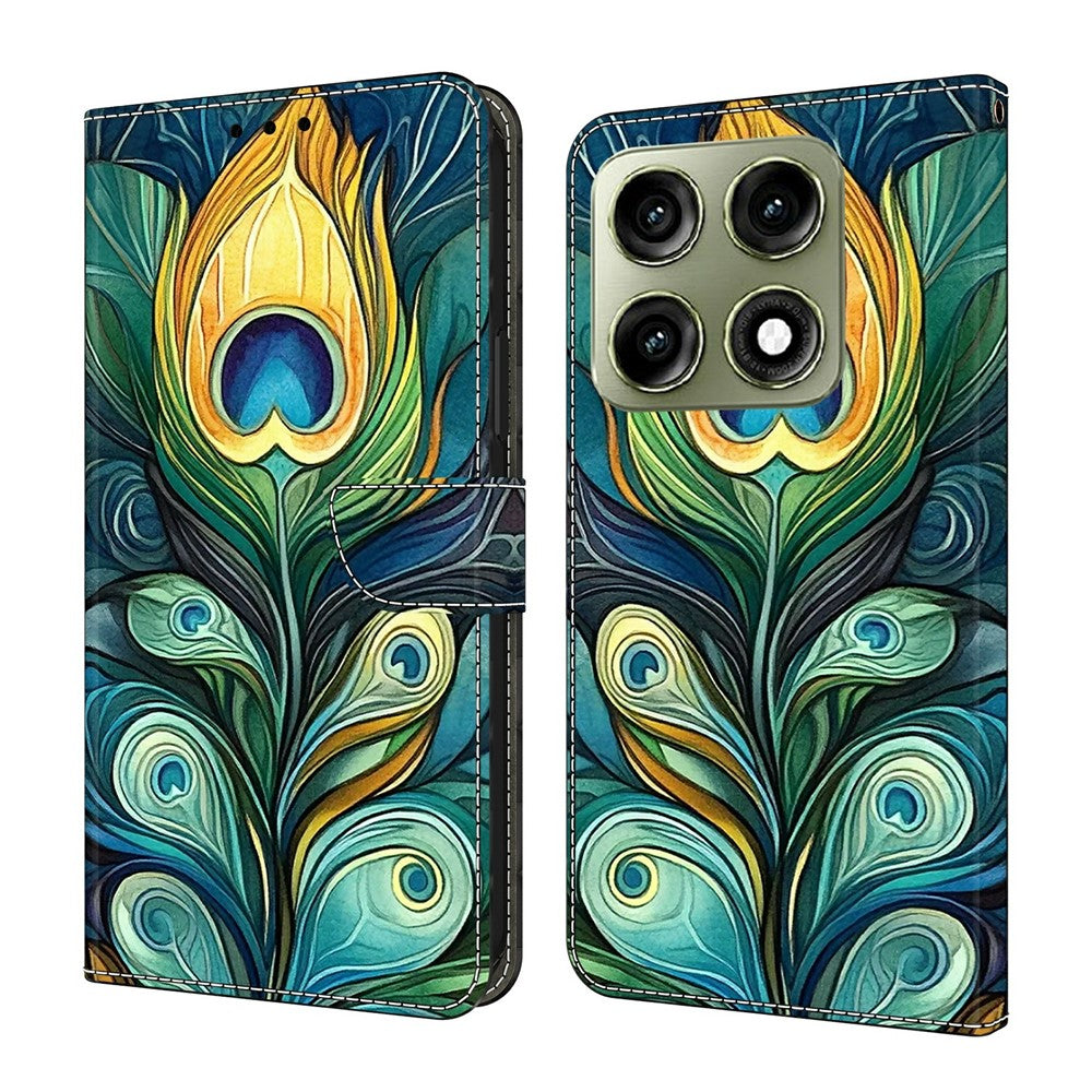 For Motorola Edge 70 Pro+ 5G / Edge 70 Pro 5G Leather Case Pattern Printing Stand Flip Phone Cover