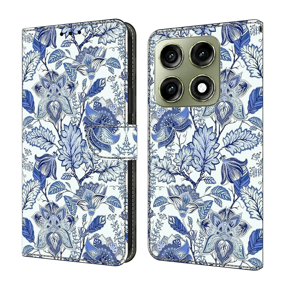 For Motorola Edge 70 Pro+ 5G / Edge 70 Pro 5G Leather Case Pattern Printing Stand Flip Phone Cover