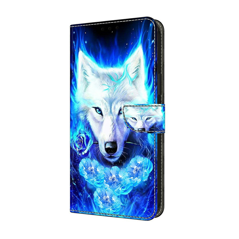 Leather Case For Xiaomi Redmi A7 Pro 4G (171.56mm) / A7 Pro 5G / Poco C85x 5G Pattern Printing Stand Flip Phone Cover