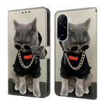 Leather Case For Xiaomi Redmi A7 Pro 4G (171.56mm) / A7 Pro 5G / Poco C85x 5G Pattern Printing Stand Flip Phone Cover
