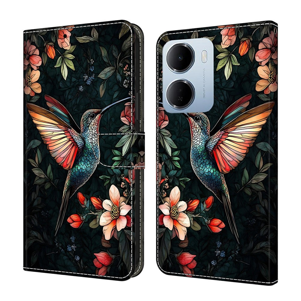 Leather Case For Xiaomi Redmi 15a 5G / R70 5G / R70m 5G Pattern Printing Stand Flip Phone Cover