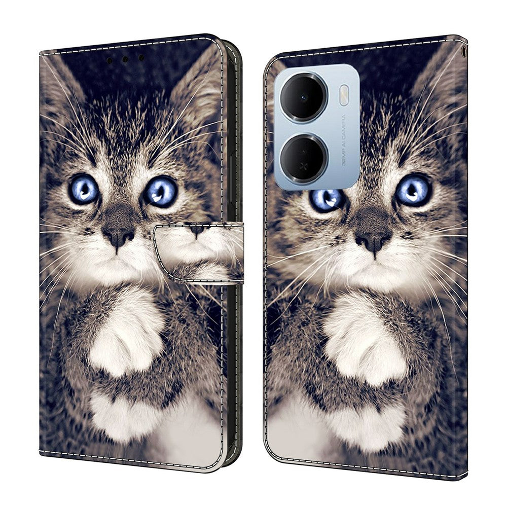 Leather Case For Xiaomi Redmi 15a 5G / R70 5G / R70m 5G Pattern Printing Stand Flip Phone Cover