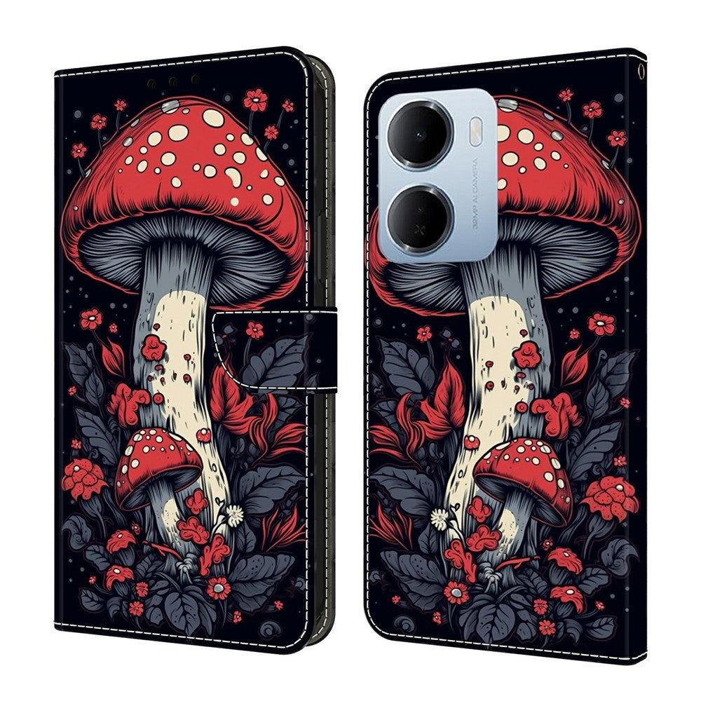 Leather Case For Xiaomi Redmi 15a 5G / R70 5G / R70m 5G Pattern Printing Stand Flip Phone Cover