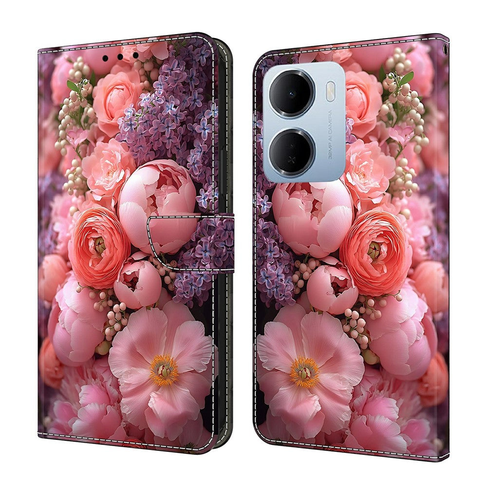Leather Case For Xiaomi Redmi 15a 5G / R70 5G / R70m 5G Pattern Printing Stand Flip Phone Cover