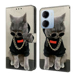 Leather Case For Xiaomi Redmi 15a 5G / R70 5G / R70m 5G Pattern Printing Stand Flip Phone Cover