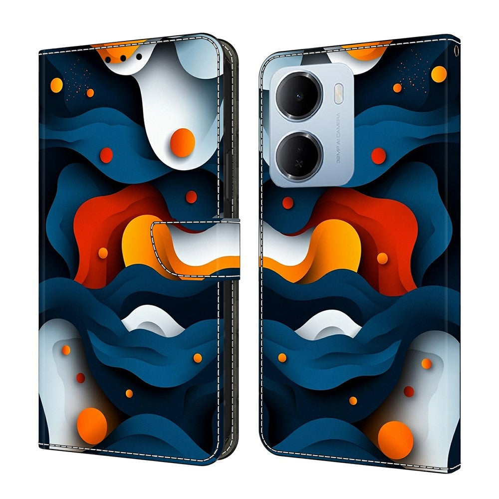 Wallet Case For Xiaomi Redmi 15a 5G  /  R70 5G  /  R70m 5G Stand Pattern Printing PU Leather Flip Phone Cover