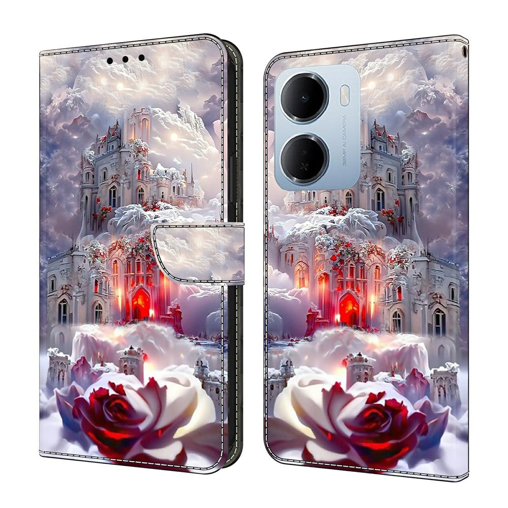 Plånboksfodral för Xiaomi Redmi 15a 5G / R70 5G / R70m 5G stativmönster tryck PU-läder flipfodral