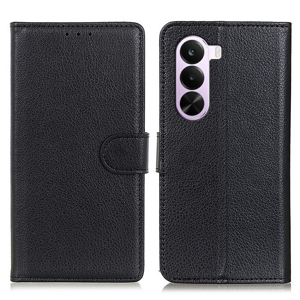 OnePlus Nord CE6 Lite 5G / Realme P4x 5G Plånboksfodral PU-läder mobilskal Litchitextur