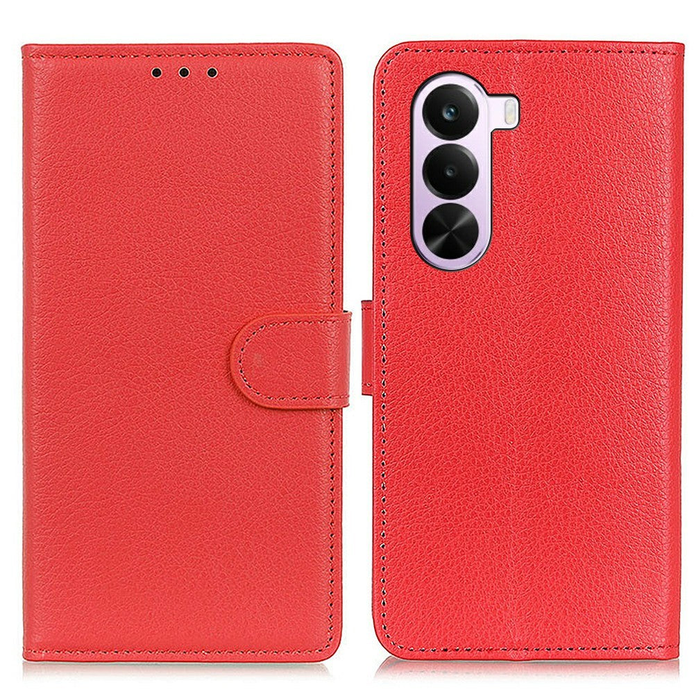 OnePlus Nord CE6 Lite 5G / Realme P4x 5G Plånboksfodral PU-läder mobilskal Litchitextur