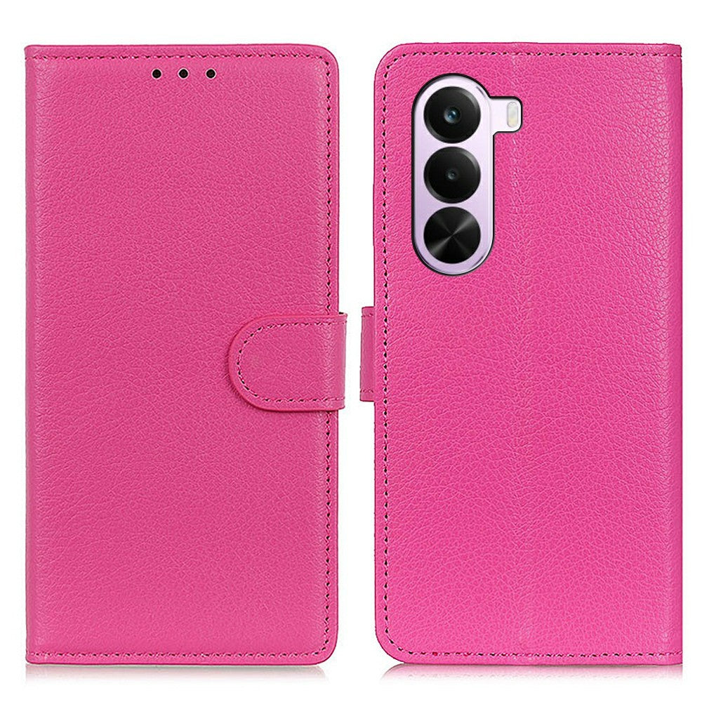OnePlus Nord CE6 Lite 5G / Realme P4x 5G Plånboksfodral PU-läder mobilskal Litchitextur