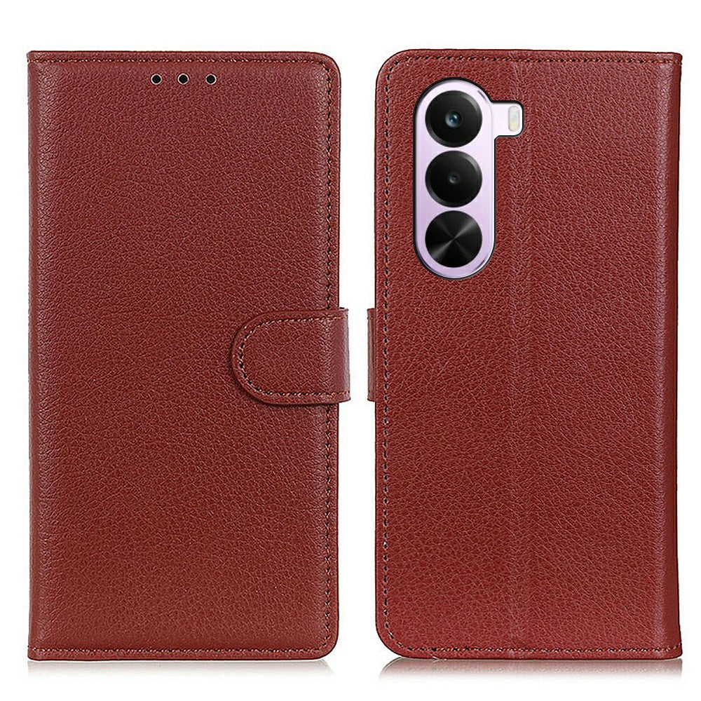 OnePlus Nord CE6 Lite 5G / Realme P4x 5G Plånboksfodral PU-läder mobilskal Litchitextur