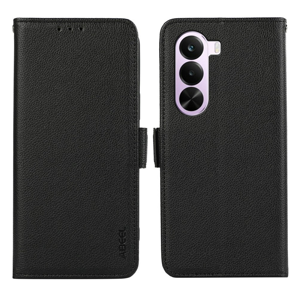 ABEEL För OnePlus Nord CE6 Lite 5G / Realme P4x 5G Skal Litchi Texture Läder RFID-blockerande mobilskal