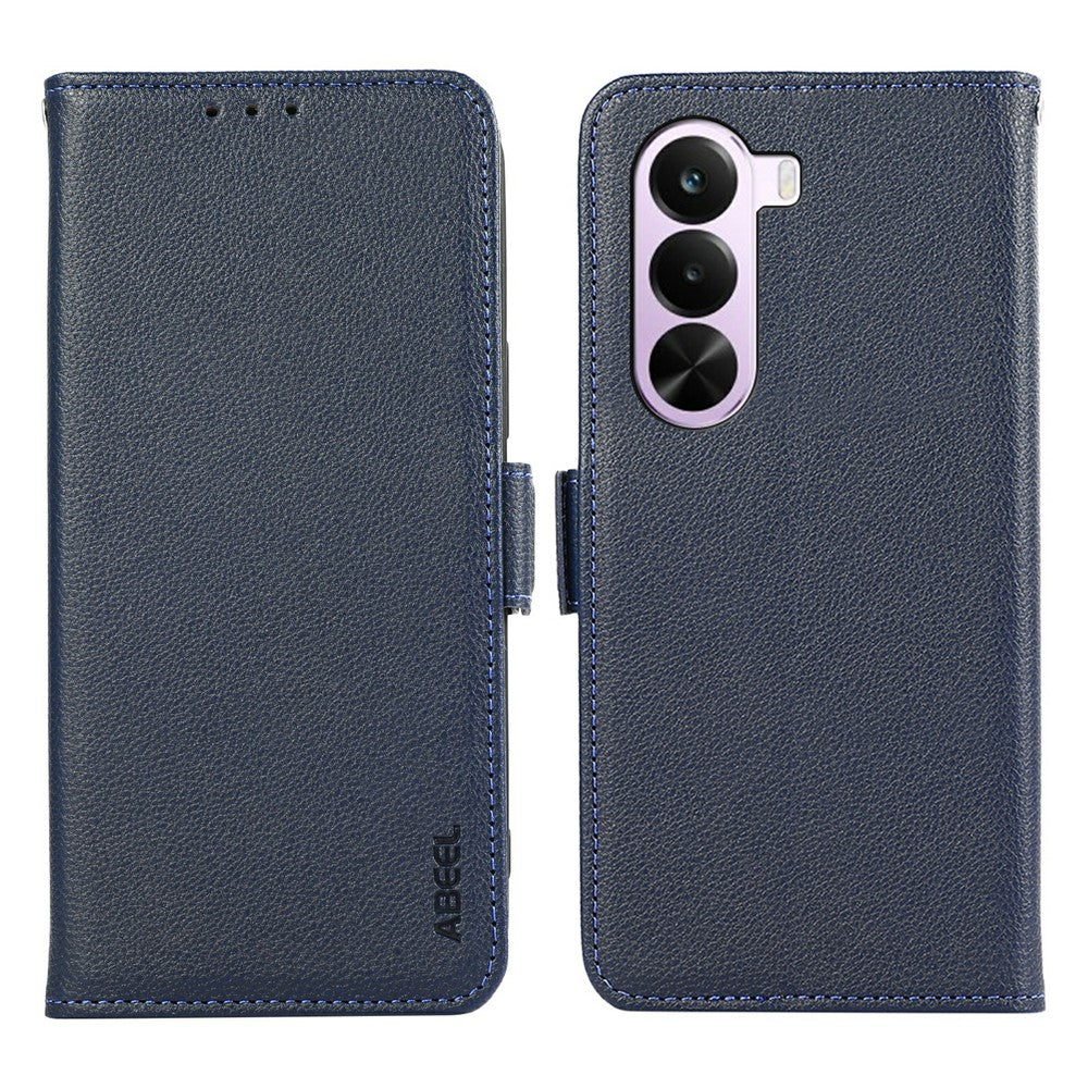 ABEEL För OnePlus Nord CE6 Lite 5G / Realme P4x 5G Skal Litchi Texture Läder RFID-blockerande mobilskal