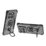 Til Motorola Edge 70 Pro+ 5G / Edge 70 Pro 5G cover, drejelig ring kickstand PC + TPU stødsikkert telefoncover