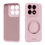 ABEEL For Motorola Edge 70 Pro 5G Magnetic Case Kickstand Skin Touch Liquid Silicone Phone Cover