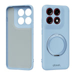 ABEEL For Motorola Edge 70 Pro 5G Magnetic Case Kickstand Skin Touch Liquid Silicone Phone Cover