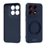 ABEEL For Motorola Edge 70 Pro 5G Magnetic Case Kickstand Skin Touch Liquid Silicone Phone Cover