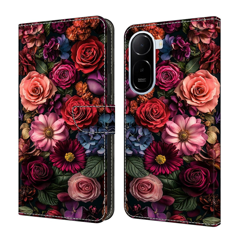 Wallet Case For Xiaomi Redmi A7 Pro 4G (171.56mm) / A7 Pro 5G / Poco C85x 5G Pattern Printing PU Leather Flip Stand Phone Cover
