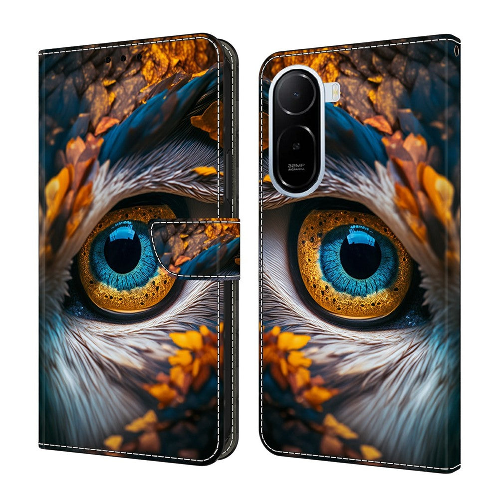 Wallet Case For Xiaomi Redmi A7 Pro 4G (171.56mm) / A7 Pro 5G / Poco C85x 5G Pattern Printing PU Leather Flip Stand Phone Cover