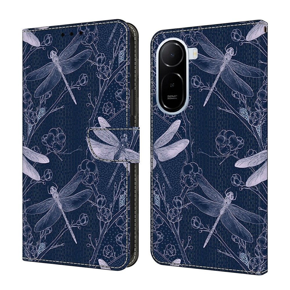 Wallet Case For Xiaomi Redmi A7 Pro 4G (171.56mm) / A7 Pro 5G / Poco C85x 5G Pattern Printing PU Leather Flip Stand Phone Cover
