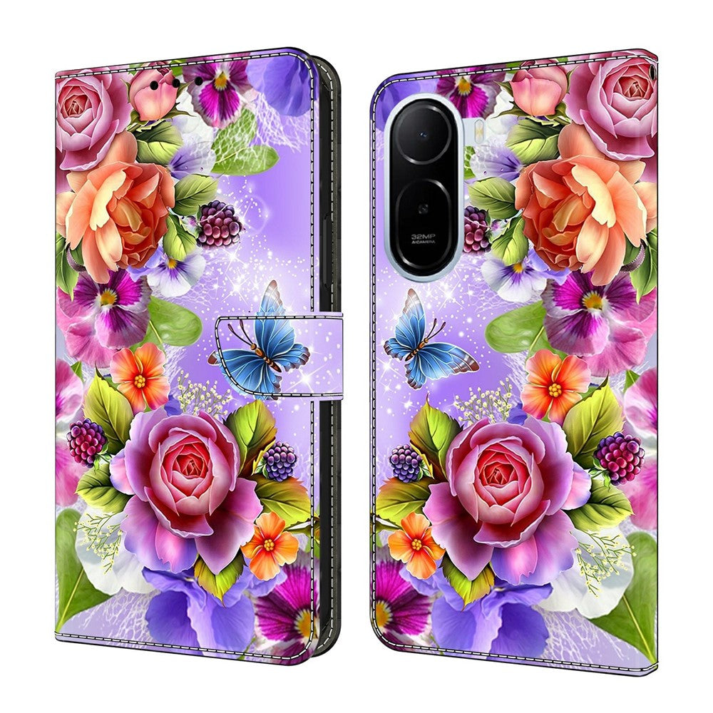 Wallet Case For Xiaomi Redmi A7 Pro 4G (171.56mm) / A7 Pro 5G / Poco C85x 5G Pattern Printing PU Leather Flip Stand Phone Cover