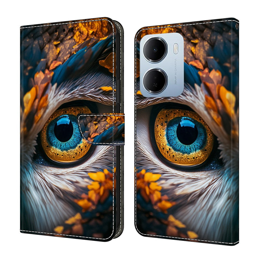 Plånboksfodral för Xiaomi Redmi 15a 5G / R70 5G / R70m 5G Mönstertryck PU-läder Flip-stativ mobilskal