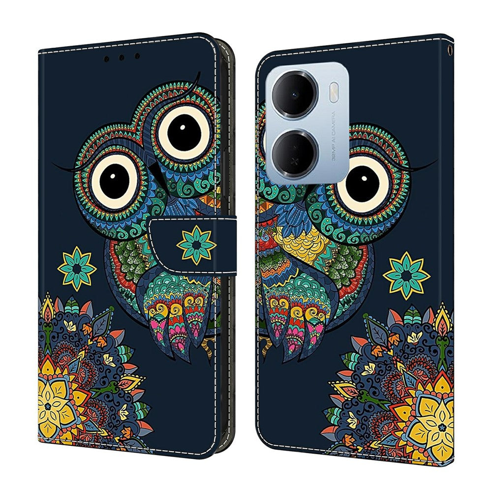 Plånboksfodral för Xiaomi Redmi 15a 5G / R70 5G / R70m 5G Mönstertryck PU-läder Flip-stativ mobilskal