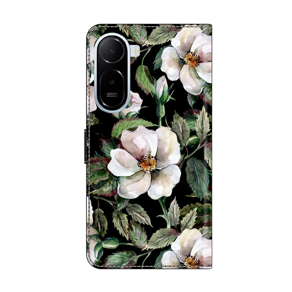 Wallet Case For Xiaomi Redmi A7 Pro 4G (171.56mm) / A7 Pro 5G / Poco C85x 5G Foldable Stand Pattern Printing PU Leather Flip Phone Cover