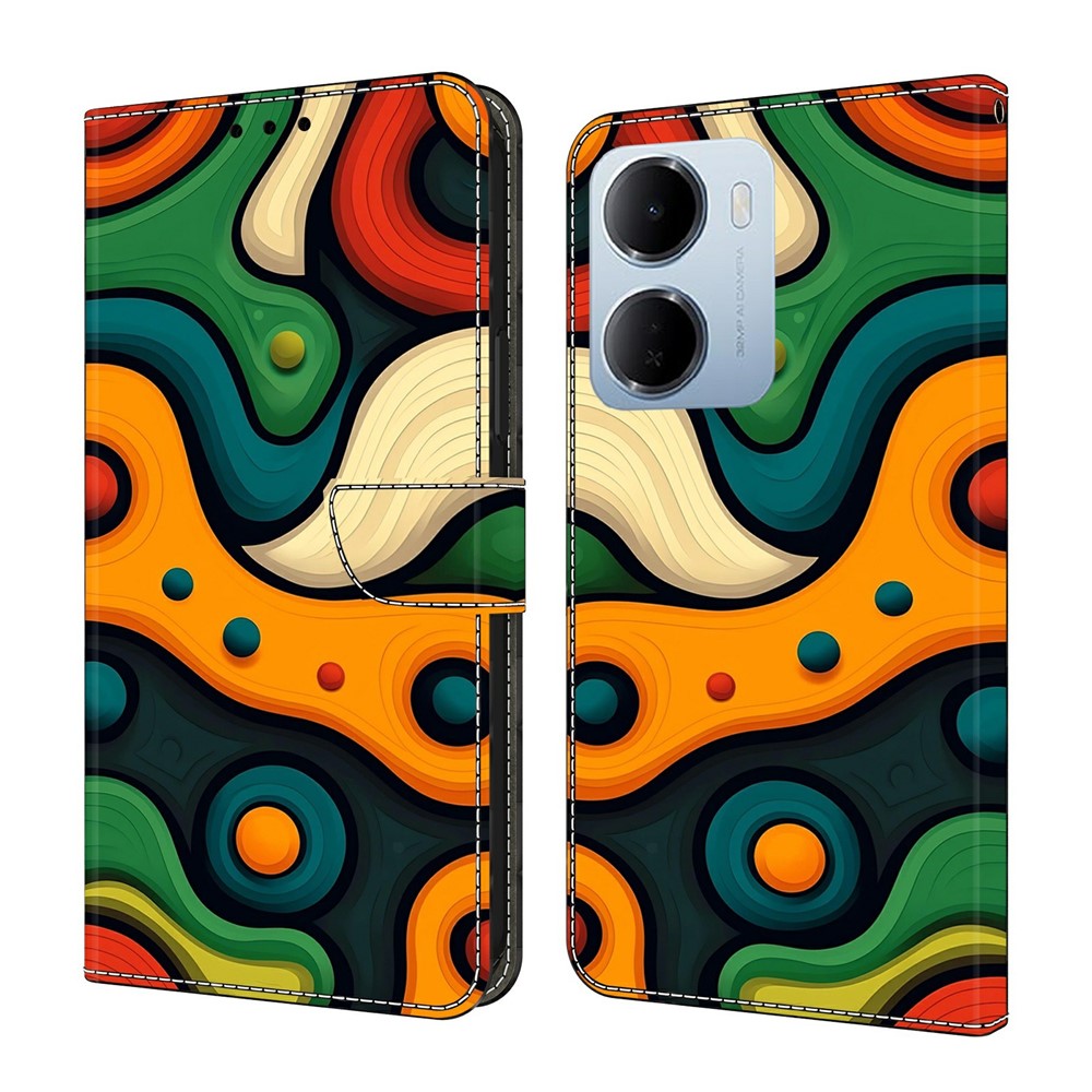 Wallet Case For Xiaomi Redmi 15a 5G / R70 5G / R70m 5G Foldable Stand Pattern Printing PU Leather Flip Phone Cover