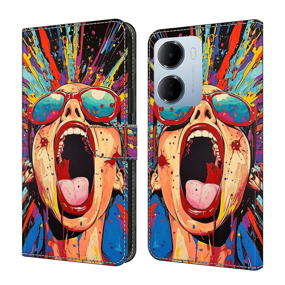 Wallet Case For Xiaomi Redmi 15a 5G / R70 5G / R70m 5G Foldable Stand Pattern Printing PU Leather Flip Phone Cover