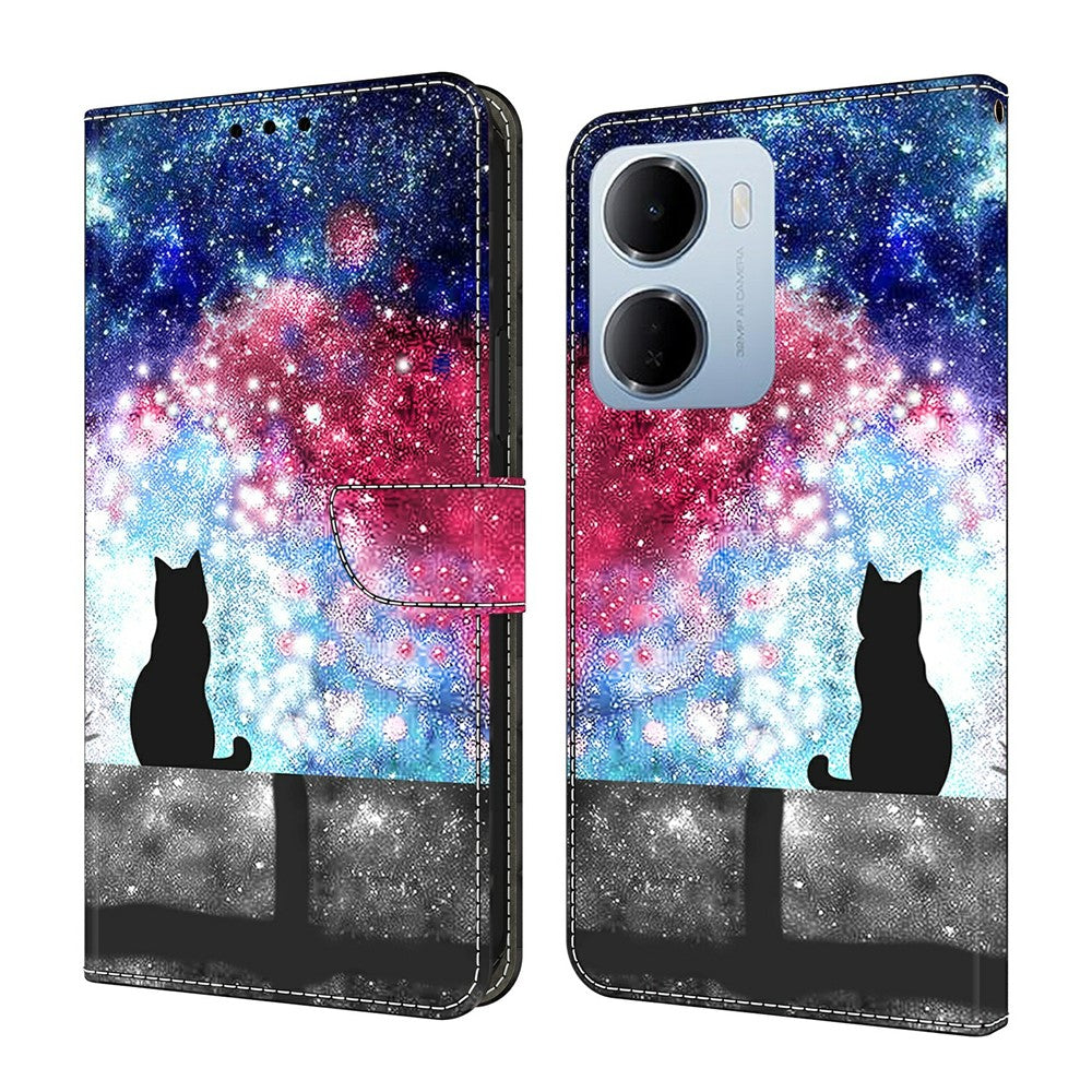 Wallet Case For Xiaomi Redmi 15a 5G / R70 5G / R70m 5G Foldable Stand Pattern Printing PU Leather Flip Phone Cover