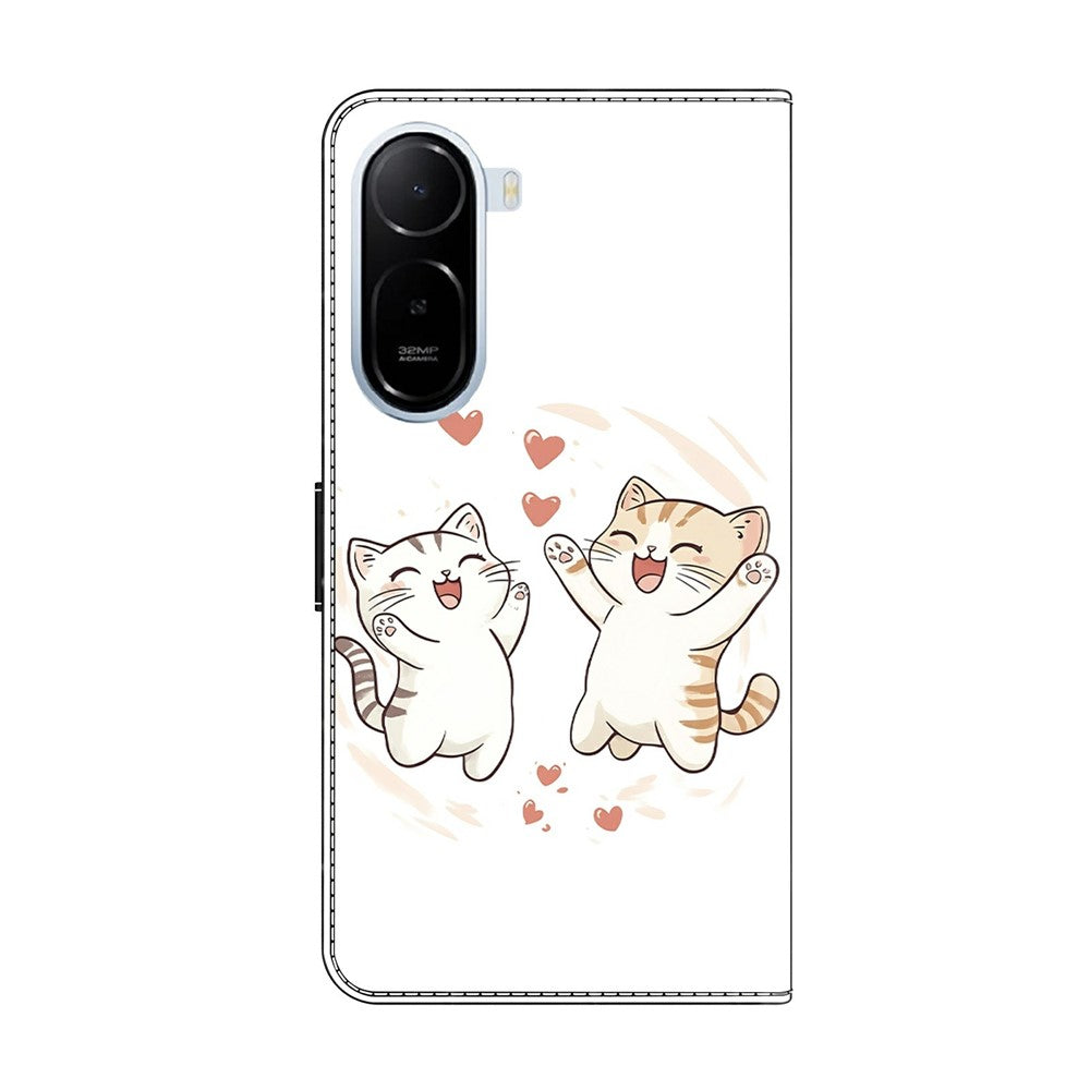 For Xiaomi Redmi A7 Pro 4G (171.56mm)  /  Redmi A7 Pro 5G  /  Poco C85x 5G Wallet Case Foldable Stand Pattern Printing Leather Flip Phone Cover