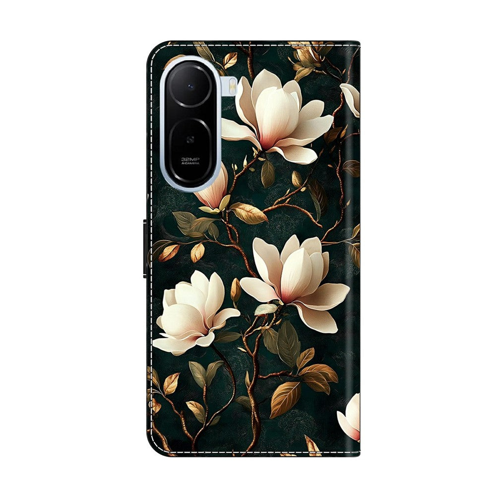 For Xiaomi Redmi A7 Pro 4G (171.56mm)  /  Redmi A7 Pro 5G  /  Poco C85x 5G Wallet Stand Case Pattern Printing Leather Phone Cover