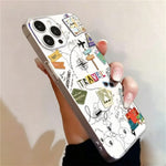 For iPhone 12 Pro Max Case Travel Map Aircraft Pattern Clear TPU Shockproof Phone Cover