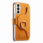 For Samsung Galaxy A27 5G Case RFID Blocking Detachable Magnetic Leather Phone Cover with Ring Holder
