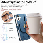Til Samsung Galaxy A08 5G / A08 4G / A07 5G / A07 4G Cover RFID Blokerende Aftageligt Magnetisk Læder Telefoncover med Ringholder
