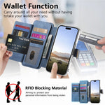 Til Samsung Galaxy A08 5G / A08 4G / A07 5G / A07 4G Cover RFID Blokerende Aftageligt Magnetisk Læder Telefoncover med Ringholder
