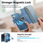 Til Samsung Galaxy A08 5G / A08 4G / A07 5G / A07 4G Cover RFID Blokerende Aftageligt Magnetisk Læder Telefoncover med Ringholder