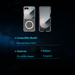 LEREACH TOC Series for Samsung Galaxy Z Flip8 Magnetic Case TPU + Acrylic Phone Cover