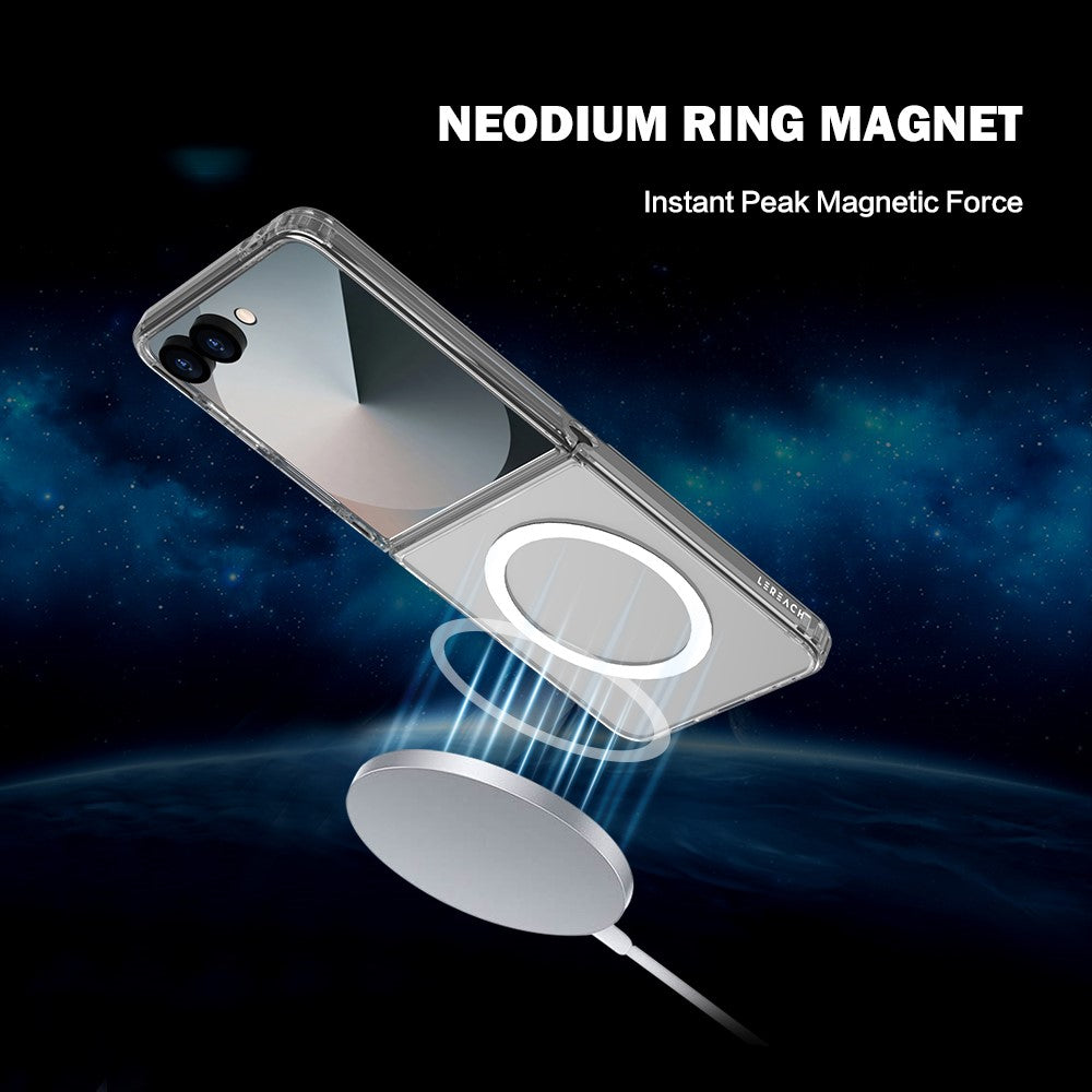 LEREACH TOC Series for Samsung Galaxy Z Flip8 Magnetic Case TPU + Acrylic Phone Cover