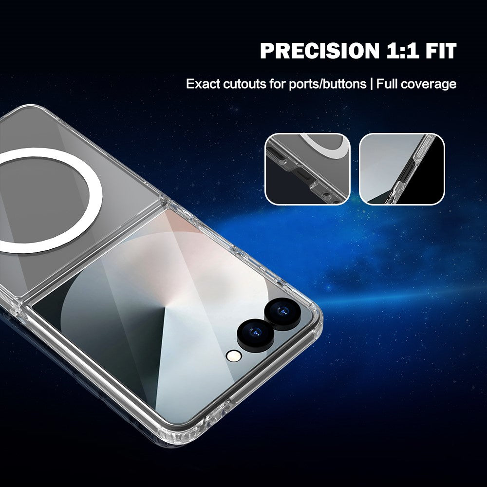 LEREACH TOC Series for Samsung Galaxy Z Flip8 Magnetic Case TPU + Acrylic Phone Cover