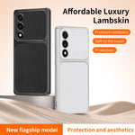 WANLONFENG til OnePlus Nord 5 5G / OnePlus Ace 5 Ultra 5G XYP-serie-cover, lammeskindsstruktur, PC TPU, præcise udskæringer, mobilcover med 2 hærdede glasfilm
